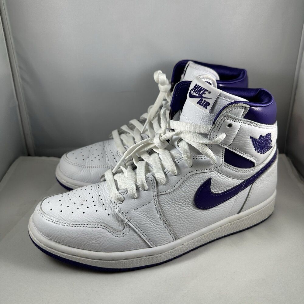 Air Jordan 1 Retro High OG Court Purple Shoes Womens Size 9 CD0461-151